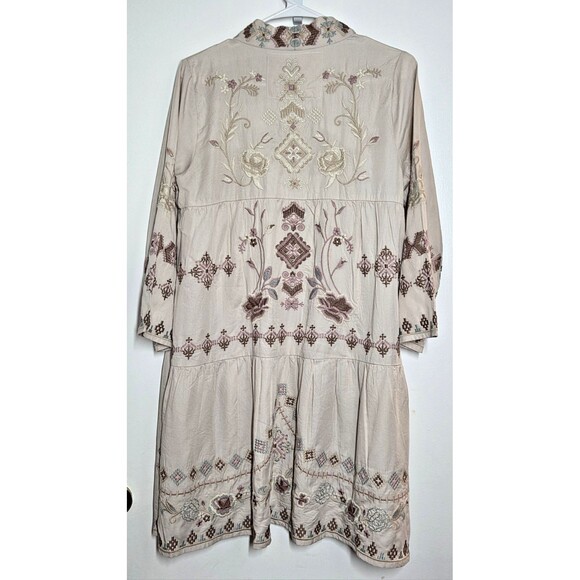 NEW KYLA SEO CAITE CALISTA PINK EMBROIDERED JACKET sz S KIMONO TENCIL BOHO FEST - Picture 5 of 12